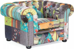 Tugitool Beliani Chesterfield, mitmev&auml;rviline, 95 cm x 108 cm x 71 cm