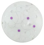 Valgusti plafoon Candellux Lighting Astro 30, 4000 &deg;K x 10 W, valge v./violetne v.