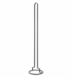 K&ouml;&ouml;gir&auml;tikute hoidik Metaltex Lava Origin, 12 cm x 12 cm x 58 cm, roostevaba teras, must v.