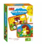 Liivamaaling, loomad Ranok Creative Sand Pictures Bear % Hedgehog, sinine v./kollane v./roheline v., 20 x 3.5 cm