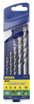 Puuride komplekt Irwin Masonry, betoon/graniit, keermega, silindriline, 4 mm