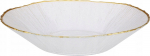 S&uuml;gav taldrik supi Home Styling Collection Datura, &Oslash; 20 cm, kuldne v./valge v.