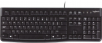 Juhtmega arvutiklaviatuur Logitech K120, EN/EE, must v.