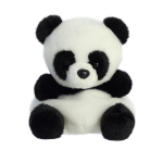 Pehme m&auml;nguasi panda Aurora Palm Pals Bamboo, valge v./must v., 12 cm