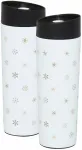 Termostass Ambition Art Deco Stars, 0.34 l, valge v./must v.