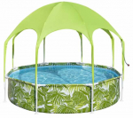 Bassein, &otilde;ue-, raamiga Bestway Splash In Shade, roheline, 244 x 51 cm