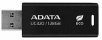 USB m&auml;lupulk Adata UC320, must v., 128 GB