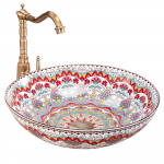 Vannitoa kraanikauss Rea Peru, keraamiline, 40 cm x 40 cm x 11.5 cm, mitmev&auml;rviline