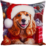 J&otilde;ulu dekoratiivne padjakate JCLC-02, valge/punane/pruun, 40 cm x 40 cm