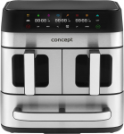 Kuuma&otilde;hufrit&uuml;&uuml;r Concept Pizza Trio FR9000, h&otilde;be/must, 2700 W, 18.5 l