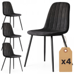 Toolide komplekt Akord Lumo, matt, must v., 43.5 cm x 45.5 cm x 87 cm, 4 tk