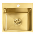 K&ouml;&ouml;givalamu Rea Leo KPL-96001, roostevaba teras, 45 cm x 40 cm x 18.5 cm, kuldne matt v.