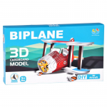 3D-pusle Biplane ZA5721, 17 cm x 10 cm, 62 tk, valge v./punane v.