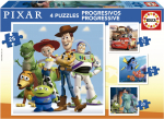 Pusle 4in1 Educa Disney Pixar, 16 cm x 16 cm, 73 tk, mitmev&auml;rviline