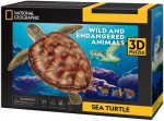 3D-pusle Cubicfun National Geographic Sea Turtle, 27.2 cm x 22.5 cm, 31 tk, mitmev&auml;rviline