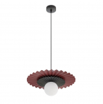 Valgusti lauavalgusti Emibig Umbra, G9, 1 x 8 W, must v./punane v.