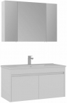 Vannitoa m&ouml;&ouml;bli komplekt Kalune Design Side, valge matt v., 45 cm x 100 cm x 52 cm