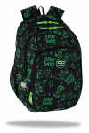 Kooli seljakott CoolPack Prime Pro Game Night, must v./roheline v., 41 cm x 31 cm x 15 cm