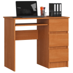 Kirjutuslaud sahtlitega Akord Furniture Factory A-6 Right, 90 cm x 50 cm, 77 cm, lepp v.