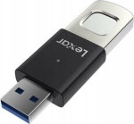 USB m&auml;lupulk Lexar JumpDrive Fingerprint F35Pro, must v./h&otilde;be v., 64 GB