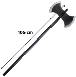 Kahepoolne kirves (106 cm) Boland, must/hall