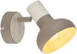 Valgusti seinale Candellux Lighting Puerto 91-49513, E14, 1 x 10 W, hall v. / pruun v.