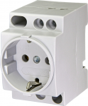 Pistikupesa ETI Schuko DIN, maandusega, IP20, hall v.