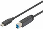 Juhe Digitus USB Type-C to USB-B AK-300149-018-S USB-C, USB B male, 1.8 m, must v.