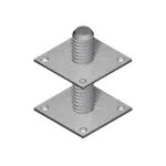 Tugi Haushalt, 50 mm x 50 mm x 150 mm x 5 mm