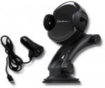 Auto laadija Qoltec, USB/Wireless/USB-C, must v.