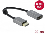 Adapter Delock 66436 DisplayPort male, 0.22 m, must v./hall v.