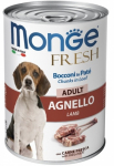 M&auml;rg koeratoit Monge Fresh Chunks ADULT Adult, lambaliha, 0.4 kg