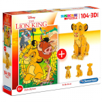 3D-pusle Clementoni Lion King 20158, 23.5 cm x 33.5 cm, 104 tk, mitmev&auml;rviline