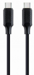Kaabel Gembird CC-USB2-CMCM100-1.5M, 2 x USB Type C male, 150 cm, must v., 100 W