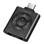 Adapter Logilink USB-C - 2 x 3.5mm (Headphones/Microphone) UA0365 USB-C male, 2 x 3.5mm (Headphones/Microphone), must v.