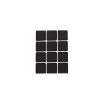 Kleepuvad m&ouml;&ouml;blivildid Haushalt, must, 12 tk 28x28mm