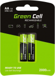 Laetav aku Green Cell 2x AA HR6, AA, 2000 mAh, 2 tk