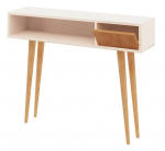 Konsoollaud Kalune Design Kiogi, tamm v./valge v., 100 cm x 30 cm x 94 cm