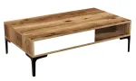 Kohvilaud Kalune Design Istanbul, valge v./p&auml;hklipuu v., 105 cm x 60 cm x 32.6 cm