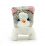 Interaktiivne m&auml;nguasi Pugs At Play Walking cat Sasha PAP08, universaalne, valge v./hall v.