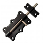 Ukseriiv GB-1019, must/nikkel, 10 cm x 5.7 cm