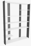 P&otilde;randariiul Kalune Design Jenny 875ZNA4520, valge v./must v., 160 cm x 29.6 cm x 120 cm