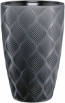 Lillepott Form Plastic Flow Slim, plastik, 30 cm x 30 cm, &Oslash; 30 cm, must v.