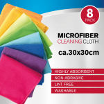 Lapp, universaalne, mitmev&auml;rviline, mikrokiud, 8 tk