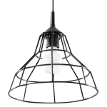 Valgusti rippuv Sollux Anata SL.0146, E27, 1 x 60 W, must v.