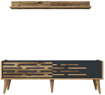 Sektsioonkapp Kalune Design Valensiya 140, antratsiit v./p&auml;hklipuu v., 45 cm x 140 cm x 35 cm, 2 tk