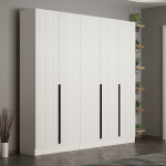 Esiku riidekapp Kalune Design Noah 8256, valge, 35 cm x 225 cm x 210 cm