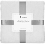 Pleed Springos Luxurious Blanket Extra Thick, helehall v., 200 cm x 220 cm