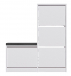 Kingakapp Kalune Design Dude, valge v., 26 cm x 105 cm x 118.5 cm