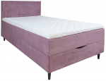 Voodi poolteist istekohta Home4you Laara, 120 x 200 cm, roosa v., madratsiga, p&otilde;hjalippidega
